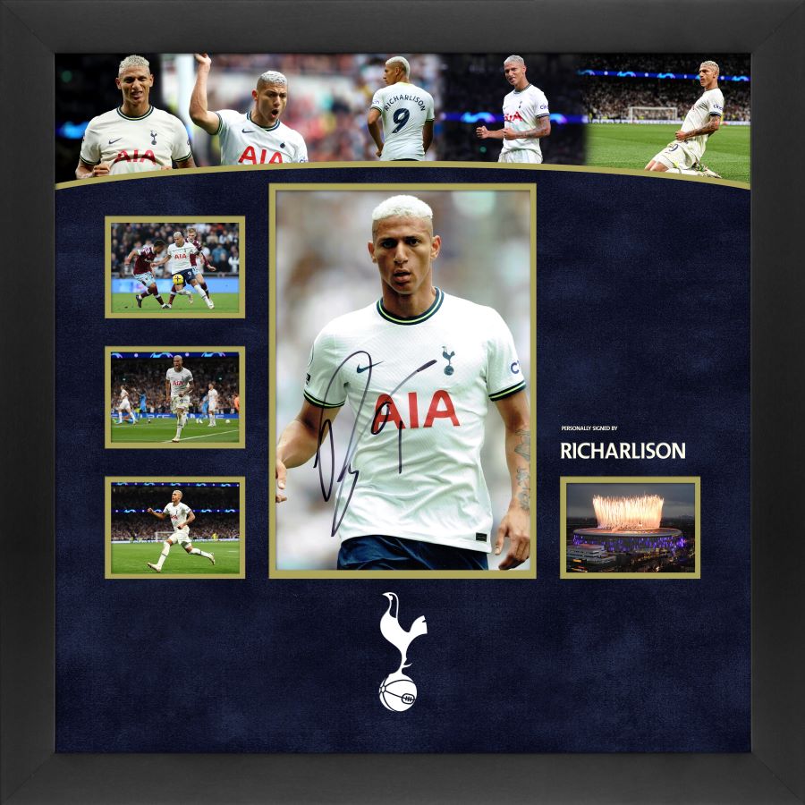 Richarlison Signed 12x8 Photograph Framed Display - Memorabilia Framers Shop